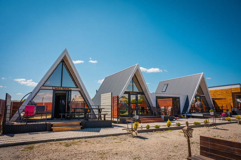 Треугольные домики в Крыму